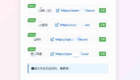 ym8984 全新UI网址发布页源码地址发布单页带黑白模式