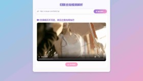ym8985 全新二次元聚合短视频解析去水印系统源码 自适应双端