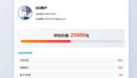 ym9023 QQ号码价值评估网站系统html代码