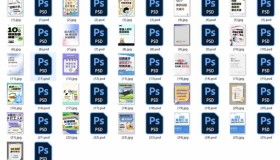 ZX0075 小红书创意海报封面PS模板