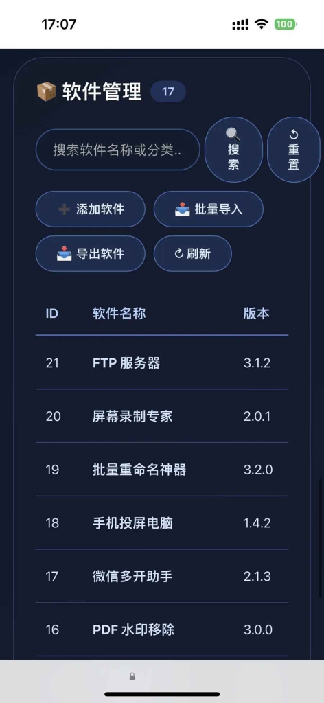 简约大气版网页版软件库1.0.0源码轻量化设计易部署适配个人资源站