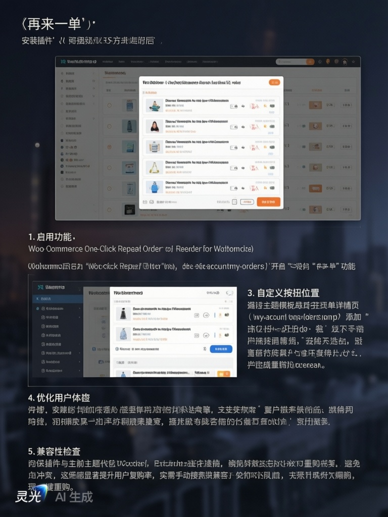 让老客户快速复购:WooCommerce再来一单功能设置