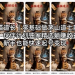 不用出镜・AI 一键生成｜橘猫道长捉妖短剧，怀旧流量 + 萌宠反差，易上热门