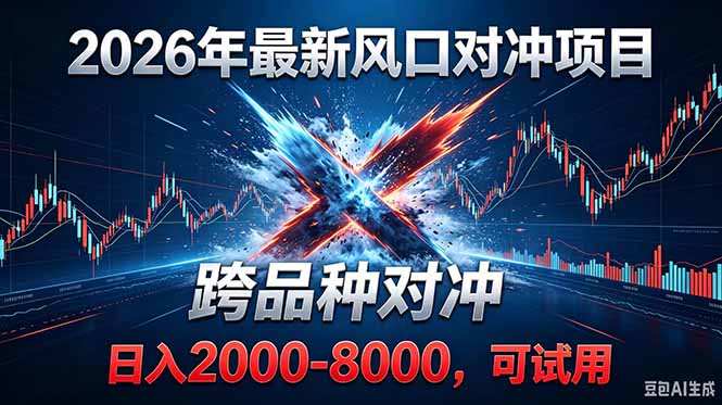 2026年创业新方向：对冲策略，尤其是跨品种对冲，近期表现活跃。部分实盘案例显示，日收益在2000至6000元之间
