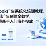 Facebook广告系统化培训教程：从开户到投放，手把手教跨境新手做海外广告