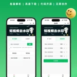 一款支持去水印和视频提取的小程序源码，已接入微信流量主功能，可直接用于二次开发。